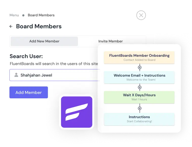 FluentBoards FluentCRM Integration